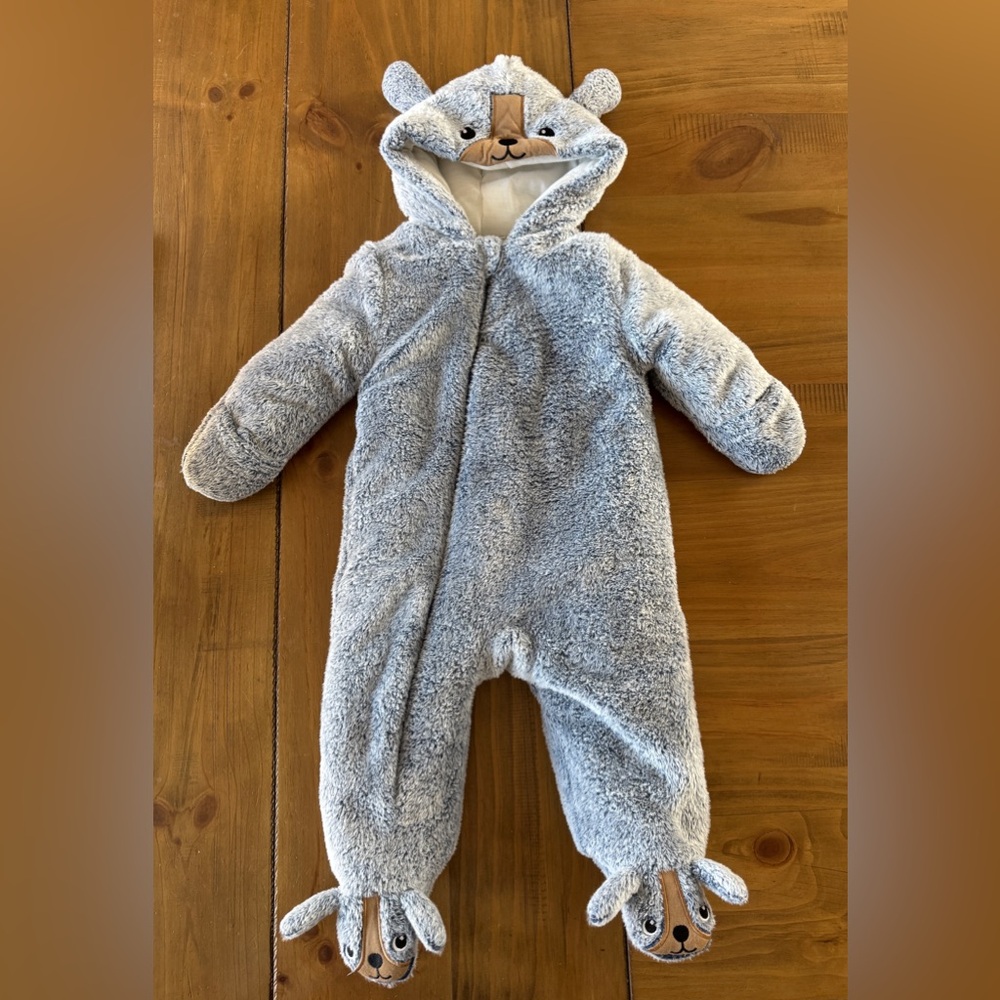Koala Kids Blue Fleece Snowsuit